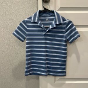 Boys Striped Collared Short